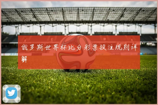 俄罗斯世界杯比分彩票投注规则详解